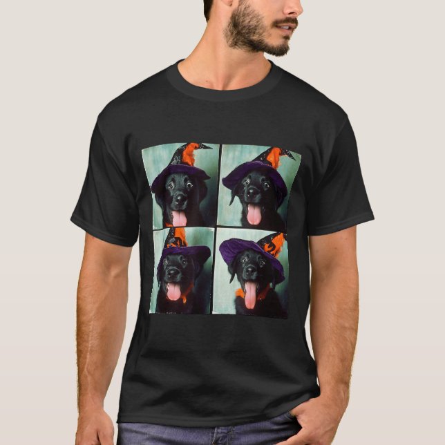 T-shirt Black Lab Halloween (Devant)