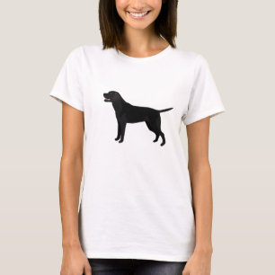 T-shirt Black Lab - Labrador Retriever Retriever Silhouett