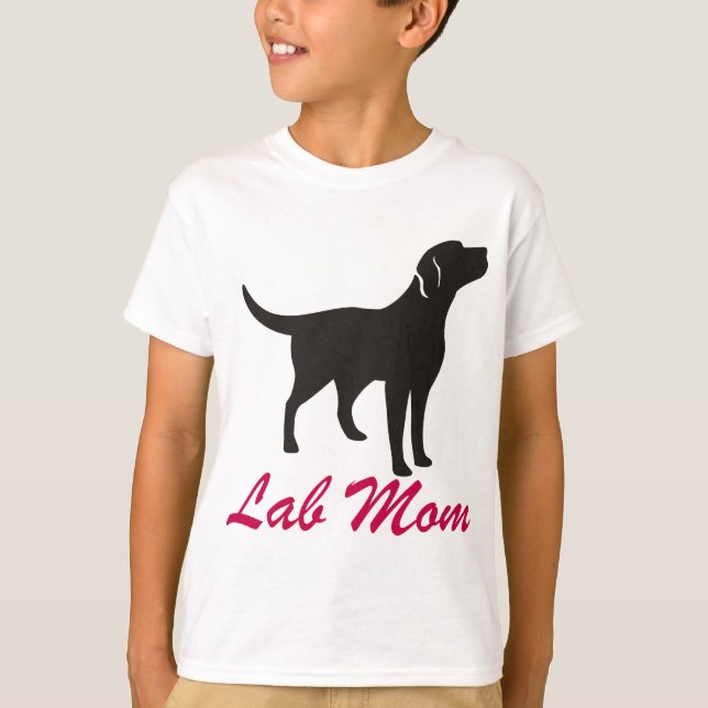 T-shirt Black Lab Maman (Devant)