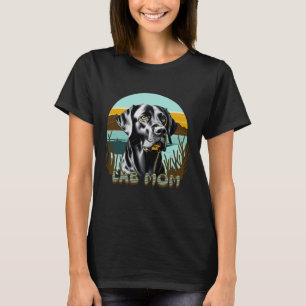 T-shirt Black Lab Maman Lab Chien Amoureux