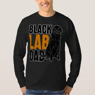 T-shirt Black Lab Papa Chien Animal Animal Animal Pet Papa
