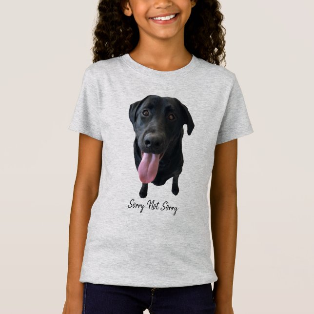 T-Shirt Black Lab - Sortie de la langue souriante (Devant)