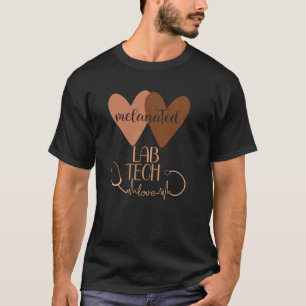 T-shirt Black Lab Tech Med Melanated Medical Laboratory Te
