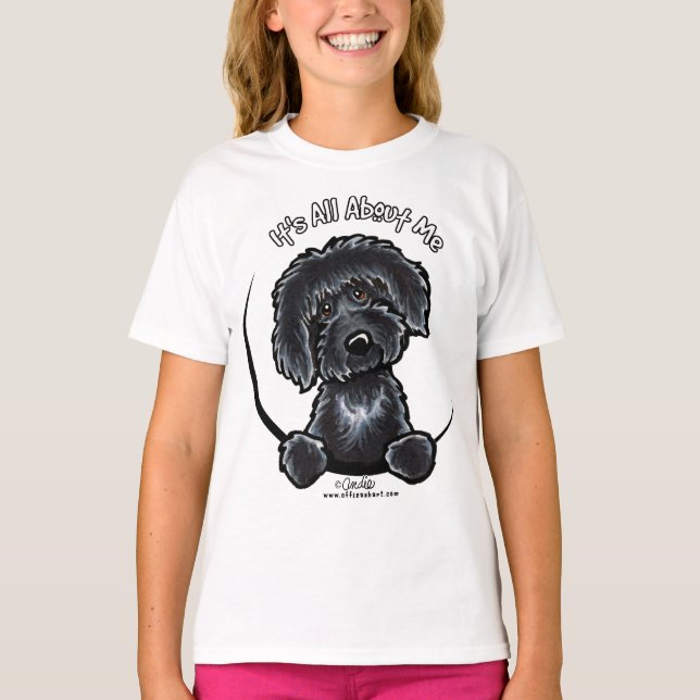 T-shirt Black Labradodle IAAM (Devant)