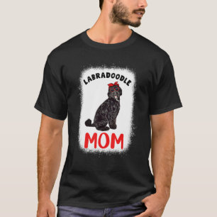 T-shirt Black Labradoodle Maman Mama propriétaire Amoureux