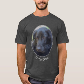 T-shirt Black Labrador Dog Art personnalisé