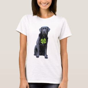 T-shirt Black Labrador Lucky Charm St.Patrick's Day
