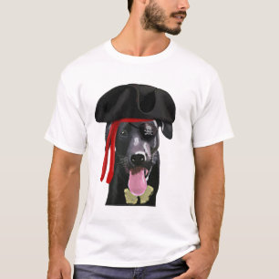 T-shirt Black Labrador Pirate