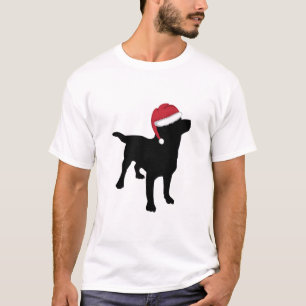T-shirt Black Labrador Retriers Noël Père Noël
