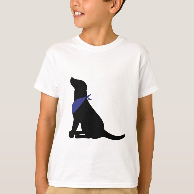 T-shirt Black Labrador Retriever (Devant)