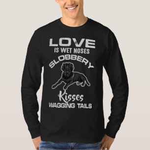 T-shirt Black Labrador Retriever Love My Dog Dit Vintag