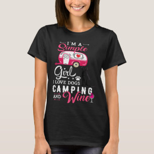 T-shirt Black Labrador Retriever Simple fille I Love Chien