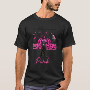 T-shirt Black Labs Dog Breed In October We Wear Pink