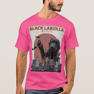 T-shirt Black Labzilla - Chien de laboratoire géant du Lab