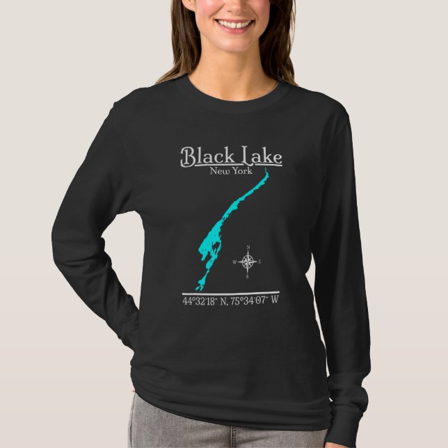T-shirt Black Lake New York (Devant)