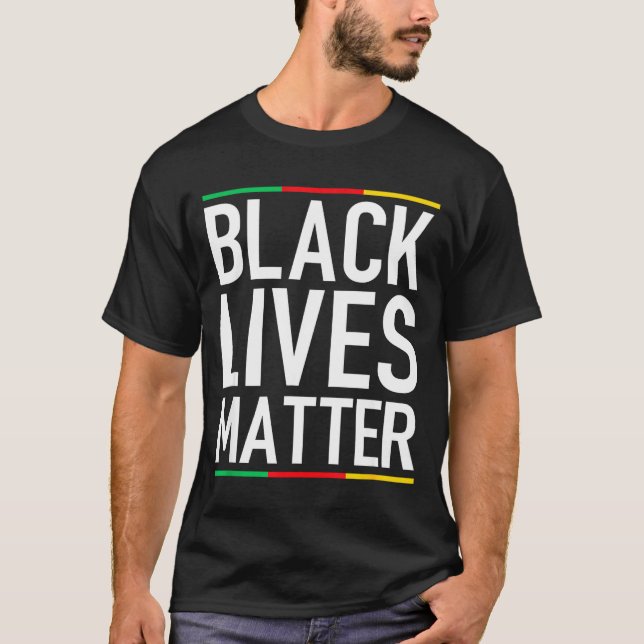 T-shirt Black Lives Blm Human Rights Black History Month  (Devant)