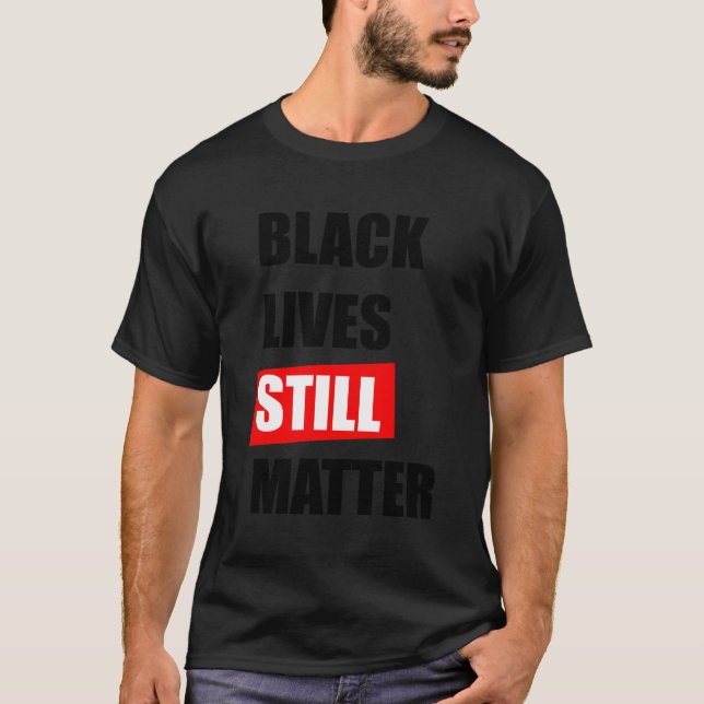 T-shirt Black Lives Encore Matt Blm Black Red (Devant)