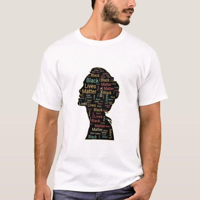 T-shirt Black Lives Matt - Forme de tête (Devant)