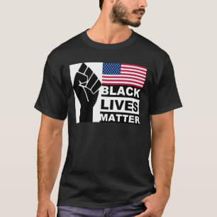 T-shirt Black Lives Matt USA Flag collection