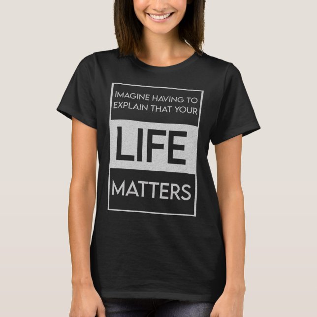 T-shirt Black Lives Problem Blm Resist - Engagez-Vous Dans (Devant)