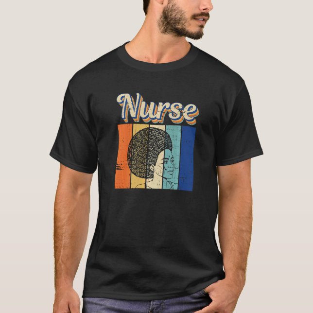 T-shirt Black LPN Nurses Matter African American Black His (Devant)