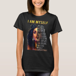 T-shirt Black Magic Black Femmes Je Suis Moi-Même Afro Bla