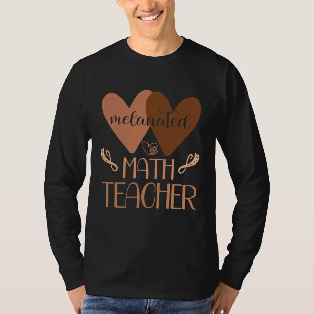 T-shirt Black Math Teacher College Black History Women Afr (Devant)