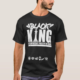 T-shirt Black Melanin King Fête des pères Plus Taille Mens