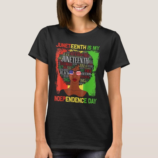 T-shirt Black Melanin Queen Afro Women Gifts Black History (Devant)