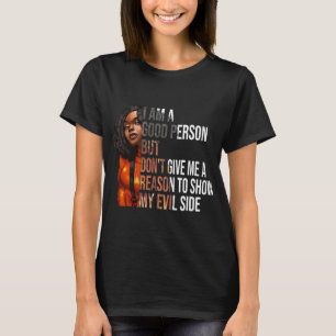 T-shirt Black Melanin Queen Magie Brown fille de peau June