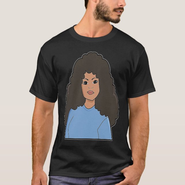 T-shirt Black Melanin Queen Woman Empowerment Power Girl E (Devant)