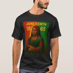 T-shirt Black Mona Lisa Graphique Afro Américain Juin