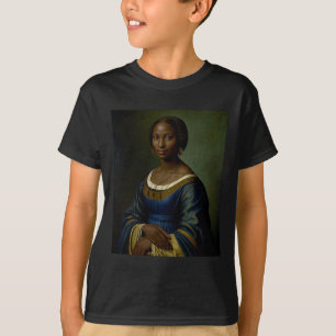 T-shirt Black Mona Lisa Noir Histoire Mois Femme Noir Il