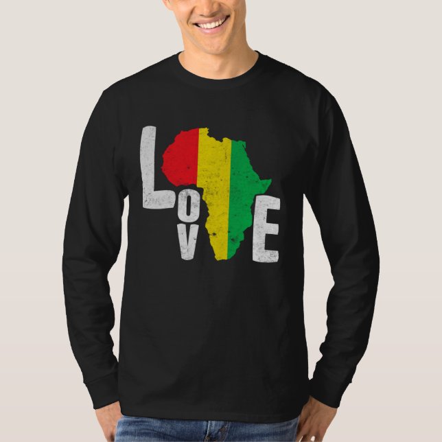 T-shirt Black Month History Love Africa (Devant)
