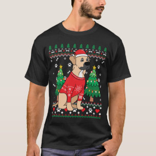T-shirt Black Mouth Cur Christmas Ornament Tree Mom Dad