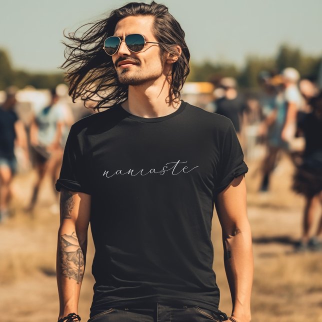 T-Shirt Black Namaste (Créateur téléchargé)