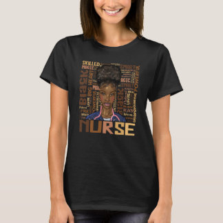 T-shirt Black Nurse 2023 Costume Black History Mois Femmes