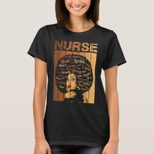 T-shirt Black Nurse Black Girl Magic Strong Pour Black His