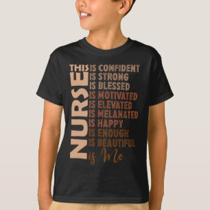 T-shirt Black Nurse Black History Nurse Melanin Afro Woman