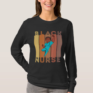 T-shirt Black Nurse Melanin Homme Infirmières Femmes Peau 