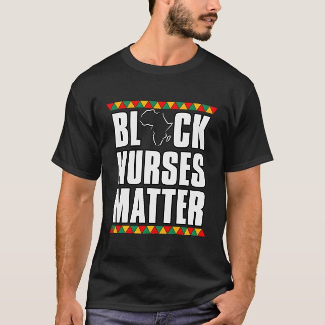 T-shirt Black Nurse Worth Equality Don Pour Les Afro-Améri (Devant)