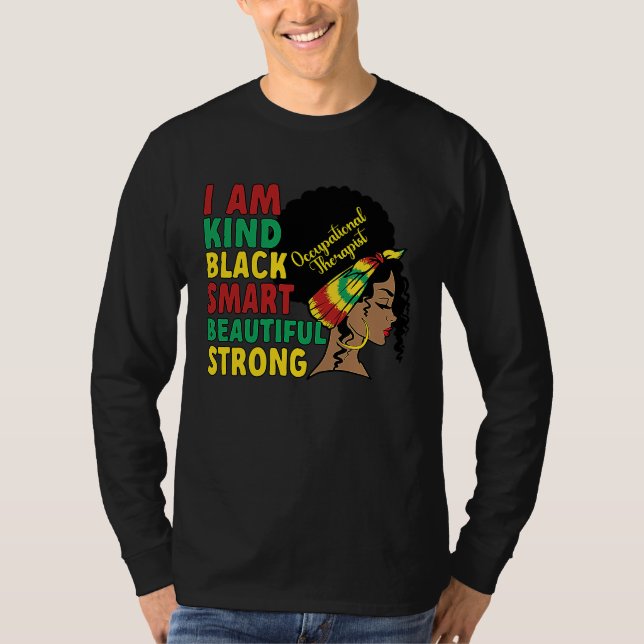 T-shirt Black Occupational Therapist African American OT T (Devant)