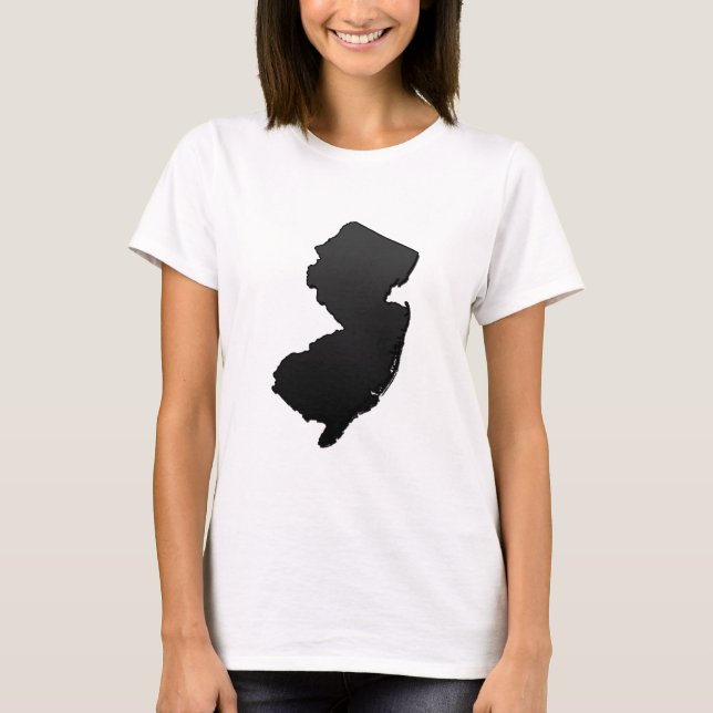 T-shirt Black Outline du New Jersey (Devant)