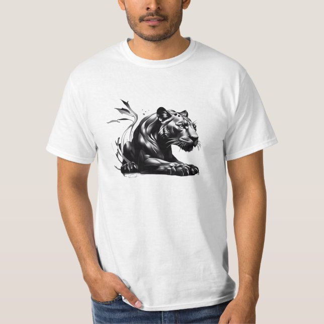 T-Shirt Black Pantha Design (Devant)