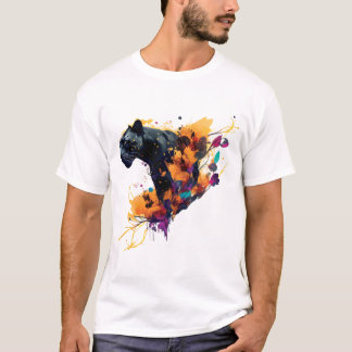 T-shirt Black Panther Beast On