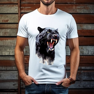 T-shirt Black Panther énormes crocs acérés Fête des Pères
