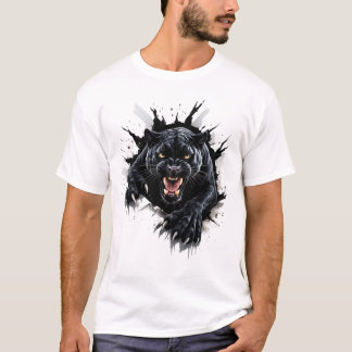 T-Shirt Black Panther Power – Design Animalier Aud
