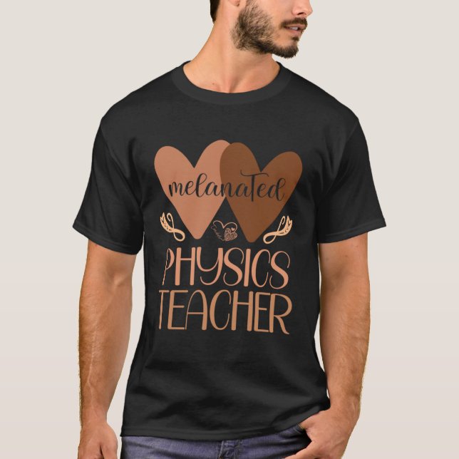 T-shirt Black Physics Teacher High School Black History Wo (Devant)
