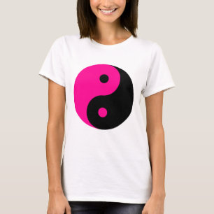 T-shirt black pink yang
