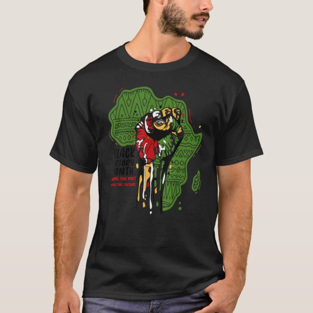 T-shirt Black Power Fist African Pride Drapeau Afrique Car (Devant)
